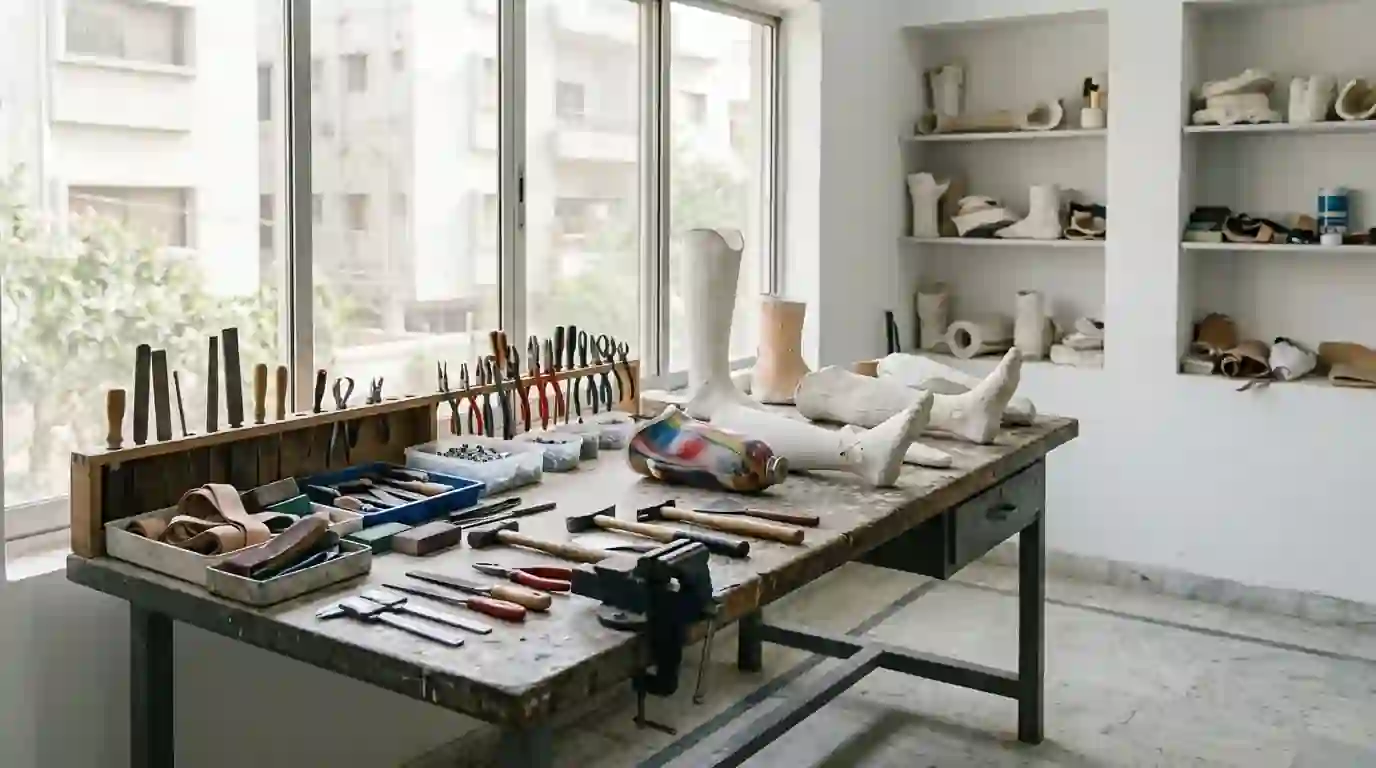 A tidy prosthetics workbench
