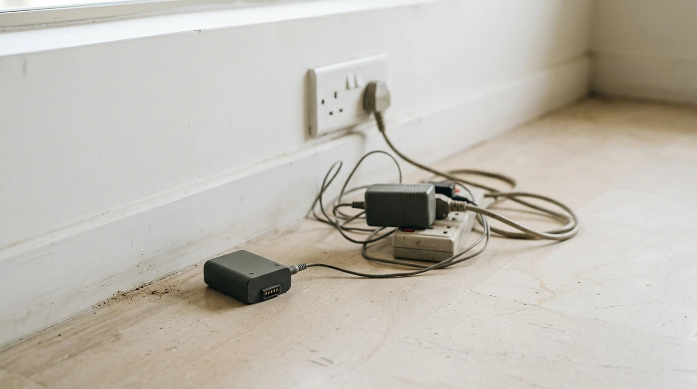 A prosthetic battery charging with a surge protector